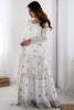Stunning White Sequins Georgette Function Wear Sharara Suit With Dupatta