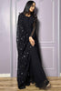 Precious Black Georgette Festival Wear Anarkali Suit Pant 