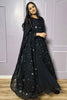 Precious Black Georgette Festival Wear Anarkali Suit Pant 