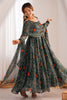 Incredible Green Bandhej Printed Georgette Casual Wear Anarkali Suit