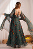 Incredible Green Bandhej Printed Georgette Casual Wear Anarkali Suit