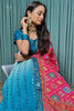 Lovely Blue Sequins Work Silk Event Wear Lehenga Choli With Dupatta