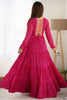 Gorgeous Pink Laheriya Printed Georgette Navratri Wear Gown