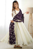 Captivating Off-White Silk Anarkali Gown With Dupatta