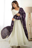 Captivating Off-White Silk Anarkali Gown With Dupatta