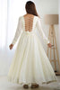 Ravishing Off-White Lace Work Vichitra Silk Wedding Wear Anarkali Gown