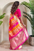 Amazing Multi-Color Zari Weaving Banarasi Silk Saree With Blouse