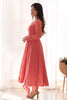 Stunning Peach-Color Lucknowi Embroidery Georgette Anarkali Pant Suit