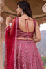 Marvelous Pink Sequins Net Party Wear Lehenga Choli With Dupatta