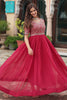 Amazing Pink Embroidered Georgette Event Wear Gown