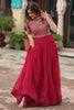 Amazing Pink Embroidered Georgette Event Wear Gown