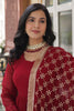 Fabulous Maroon Georgette Festival Wear Gown With Dupatta
