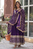 Incredible Purple Georgette Event Wear Gown With Dupatta