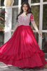Lovely Pink Beads Work Georgette Wedding Wear Lehenga With Kurti