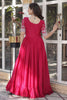 Lovely Pink Beads Work Georgette Wedding Wear Lehenga With Kurti