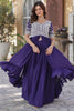 Glamorous Purple Sequins Georgette Function Wear Lehenga With Kurti