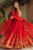 Wonderful Red Sequins Georgette Function Wear Gown With Dupatta