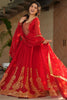 Wonderful Red Sequins Georgette Function Wear Gown With Dupatta