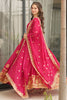 Ravishing Pink Zari Embroidery Georgette Event Wear Gown With Dupatta
