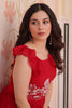 Fabulous Red Beads Work Georgette Event Wear Gown