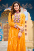 Charming Yellow Laheriya Printed Georgette Traditional Gown