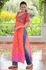 Tantalizing Pink Badhani Printed Rayon Festival Wear Nayra Cut Kurti