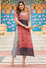 Wonderful Maroon Bandhani Printed Georgette Festival Wear Kurti