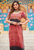 Wonderful Maroon Bandhani Printed Georgette Festival Wear Kurti