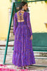 Alluring Purple Bandhani Printed Georgette Traditional Gown