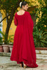 Gorgeous Maroon Beads Work Georgette Salwar Kameez With Dupatta