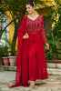 Gorgeous Maroon Beads Work Georgette Salwar Kameez With Dupatta