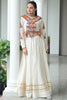 Spectacular White Gota Patti Work Cotton Navratri Special Lehenga Choli