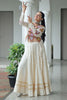 Spectacular White Gota Patti Work Cotton Navratri Special Lehenga Choli