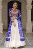 Gorgeous Blue Bandhani Printed Cotton Navratri Wear Lehenga With Kurti
