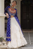 Gorgeous Blue Bandhani Printed Cotton Navratri Wear Lehenga With Kurti