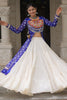 Gorgeous Blue Bandhani Printed Cotton Navratri Wear Lehenga With Kurti