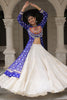 Gorgeous Blue Bandhani Printed Cotton Navratri Wear Lehenga With Kurti
