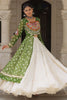 Adorable Green Bandhani Printed Festival Wear Lehenga With Kurti