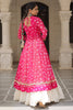 Amazing Pink Bandhani Printed Cotton Navratri Lehenga With Kurti