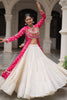 Amazing Pink Bandhani Printed Cotton Navratri Lehenga With Kurti
