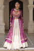 Fascinating Purple Bandhani Printed Navratri Special Lehenga With Kurti