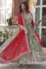 Tantalizing Blue Floral Print Event Wear Gown With Dupatta