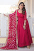 Gorgeous Rani Pink Georgette Festival Wear Gown With Dupatta