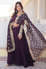 Dazzling Purple Georgette Engagement Wear Gown With Heavy Dupatta