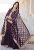 Dazzling Purple Georgette Engagement Wear Gown With Heavy Dupatta