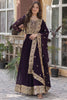 Surprising Purple Embroidered Georgette Event Wear Gown