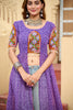Bewitching Purple Kutchi Patchwork Georgette Navratri Wear Kurti