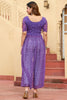 Bewitching Purple Kutchi Patchwork Georgette Navratri Wear Kurti
