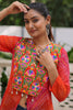 Precious Pink Bandhani Printed Georgette Navratri Wear Kurti