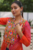 Precious Pink Bandhani Printed Georgette Navratri Wear Kurti